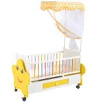 Wooden Baby Cot with Drawers