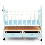 Wooden Baby Cot and Swing