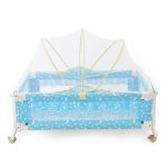 Wooden Baby Cot & Cradle with Mosquito Net