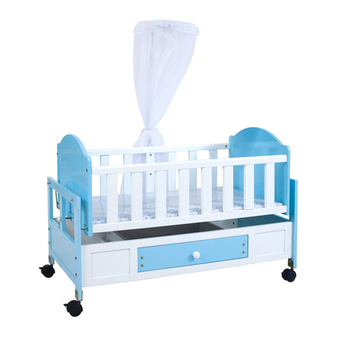Wooden Baby Cot with Drawers