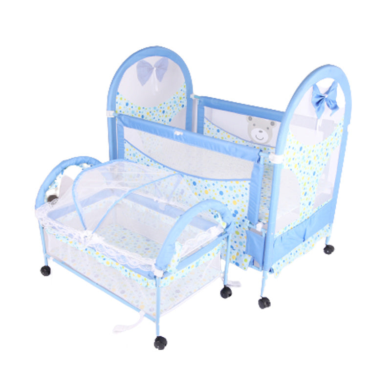 2 in 1 Baby Crib & Cradle with Mosquito Net