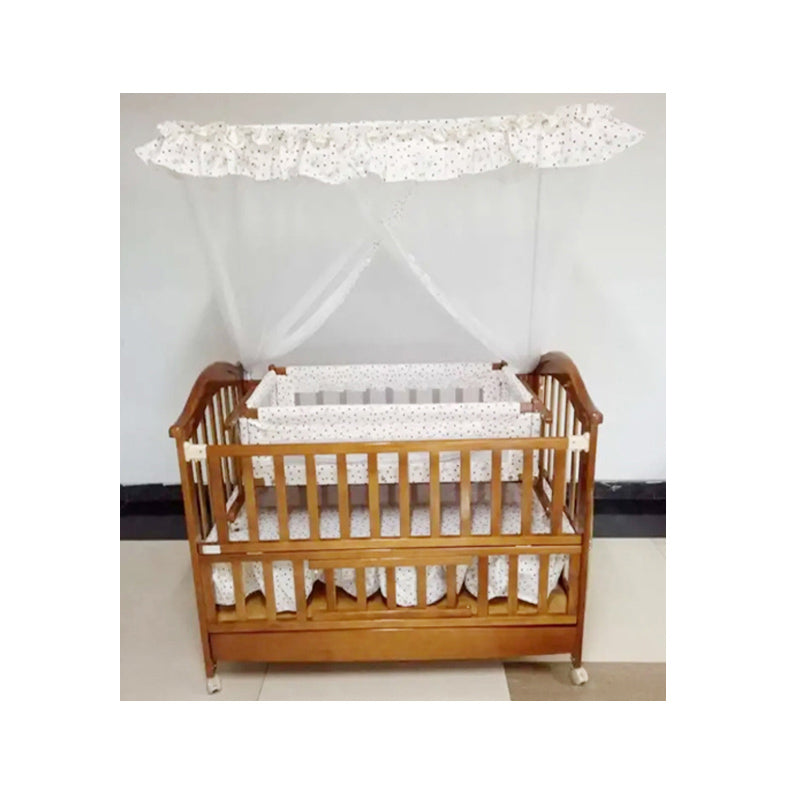 Wooden Baby Cot with Mosquito Net