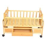 Wooden Baby Cot and Swing with Mosquito Net