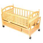 Wooden Baby Cot and Swing with Mosquito Net
