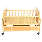 Wooden Baby Cot and Swing with Mosquito Net