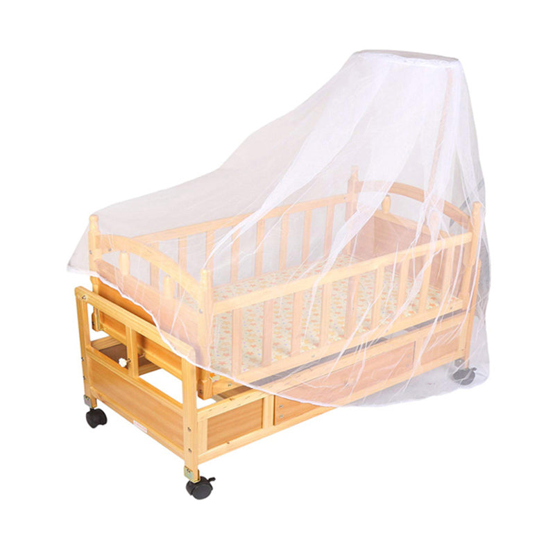 Wooden Baby Cot and Swing with Mosquito Net