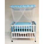 Wooden Baby Cot & Cradle with Mosquito Net