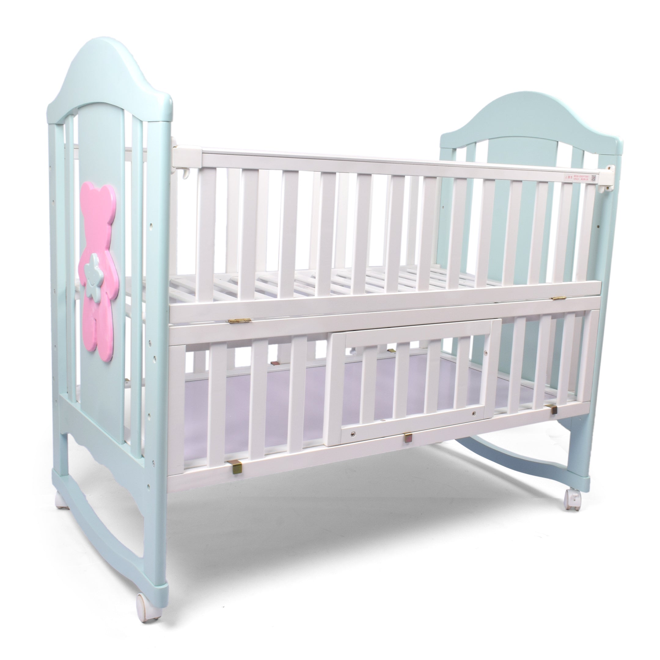 Wooden Baby Cot Green