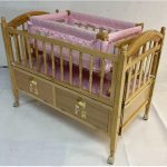 Wooden Baby Cot & Swing