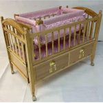 Wooden Baby Cot & Swing