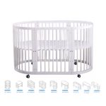Round Shaped Wooden Baby Cot