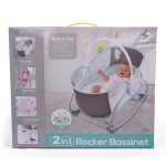 2 in 1 Rocker Bassinet – Grey