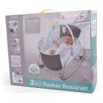 2 in 1 Rocker Bassinet – Grey