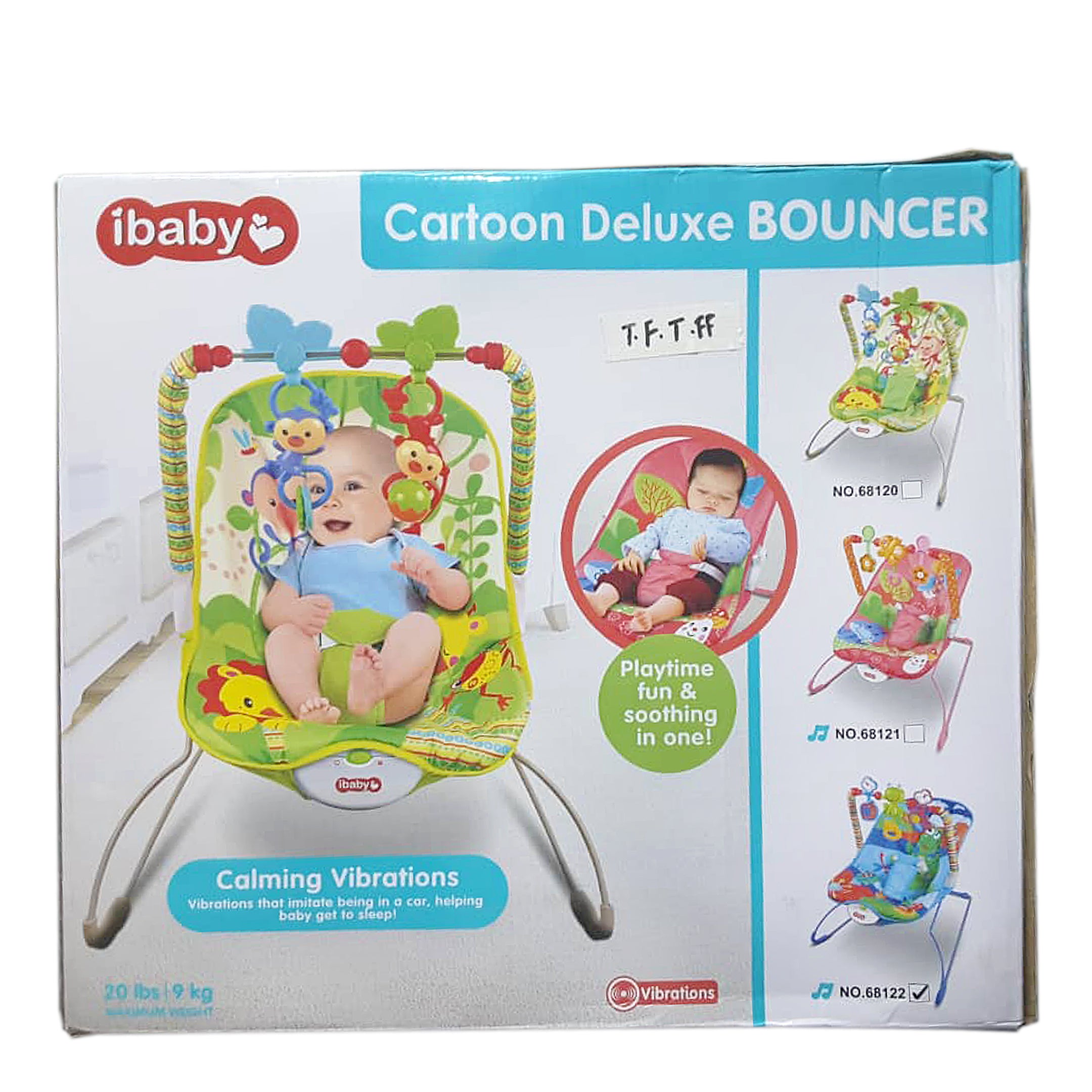 ibaby Cartoon Deluxe Bouncer with Vibrations