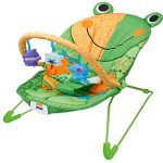 Frog Print Baby Bouncer with Vibrations