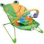 Frog Print Baby Bouncer with Vibrations