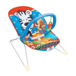 Zebra Print Baby Bouncer with Vibrations
