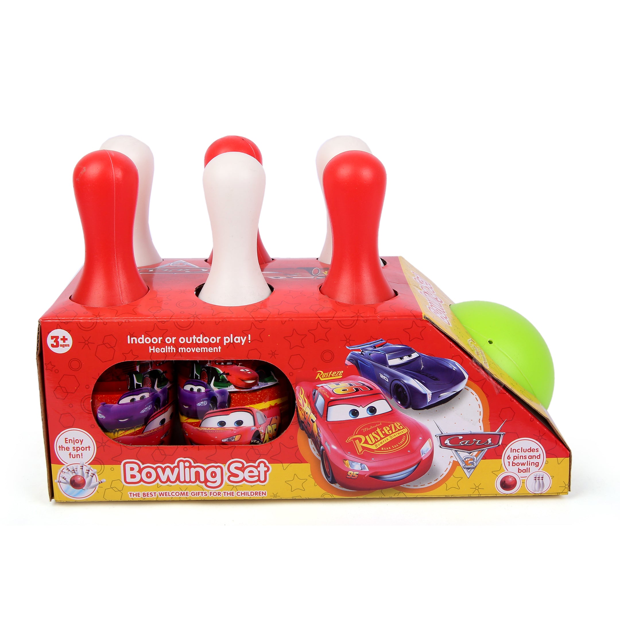 Indoor Outdoor Bowling Set - Cars