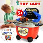 Kids DIY Toy Tools Cart Set