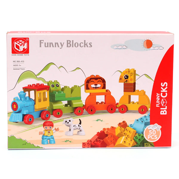 Kids Funny Blocks Box - 50 Pcs