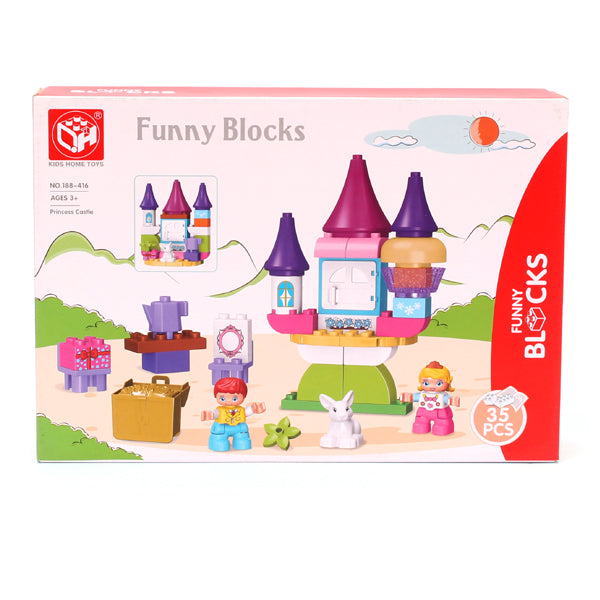 Kids Funny Blocks Box - 35 Pcs