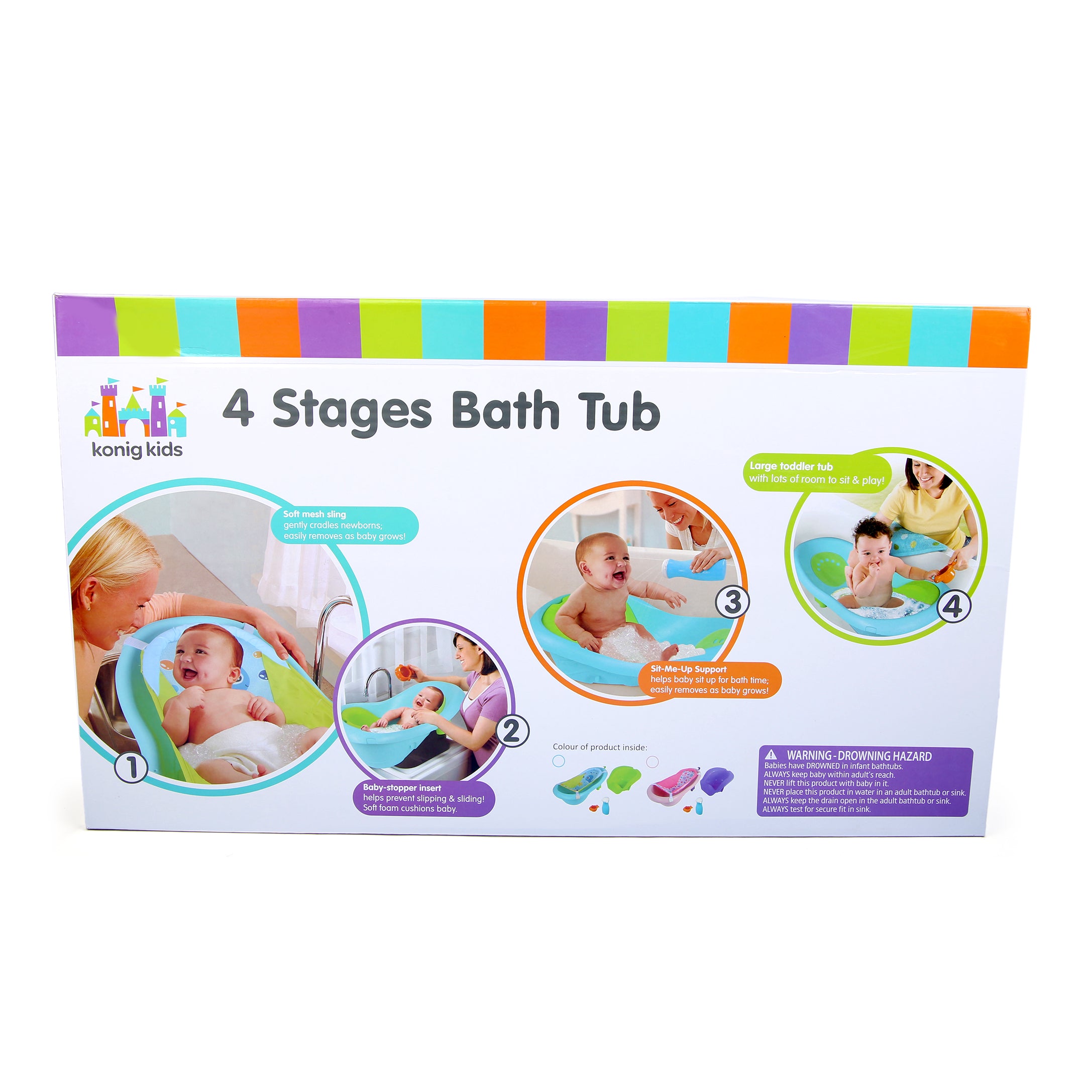 4 Stages Baby Bath Tub - Konig Kids