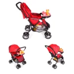 Baby Stroller – Red – Wanbaom S-6013