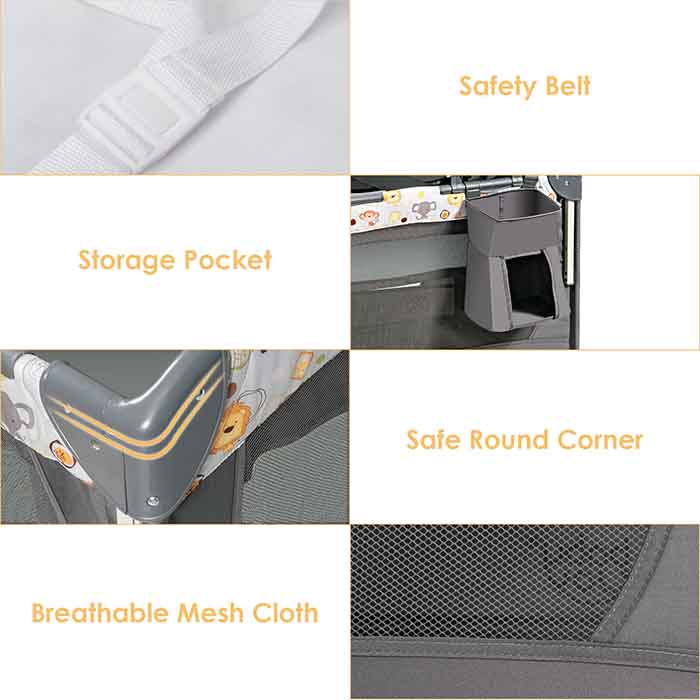 Baby playpen 3 in 1 cradle cot _3
