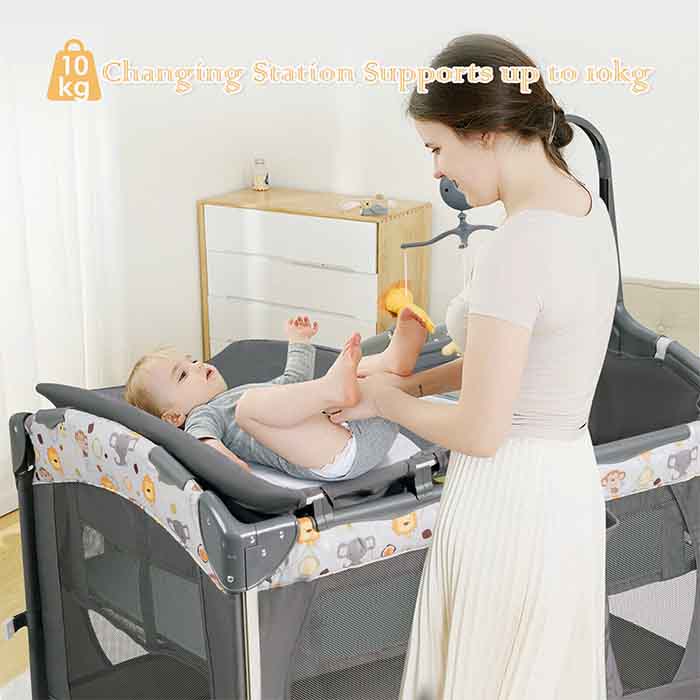 Baby playpen 3 in 1 cradle cot_1