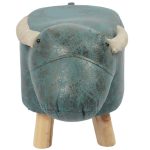 Creative Animal Soft Bufflao Wooden Stool