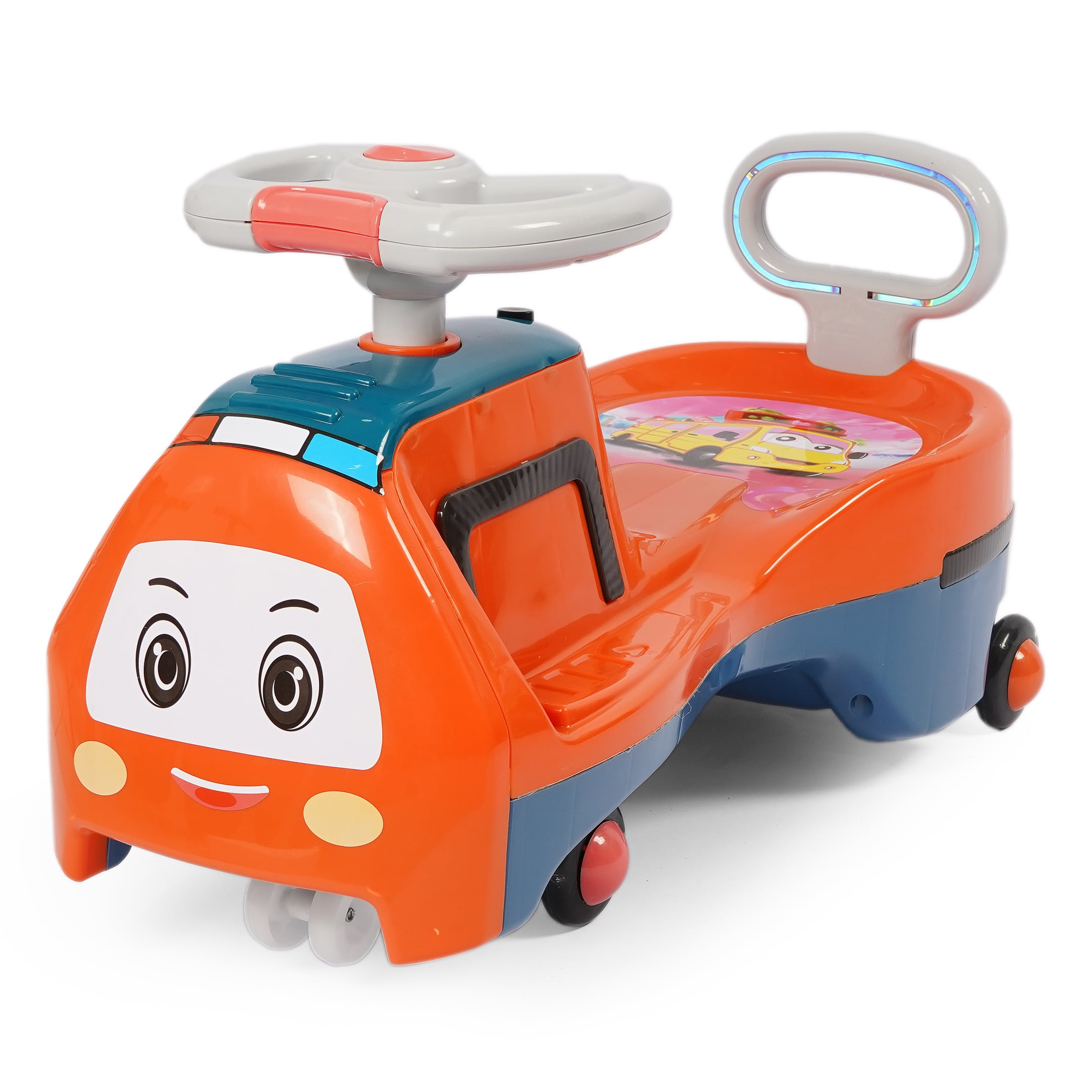 Toddler Auto Twisting Car – Cartoon Face