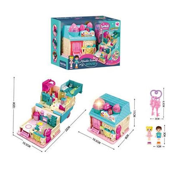 Doll House Game Toy Set - Multicolor