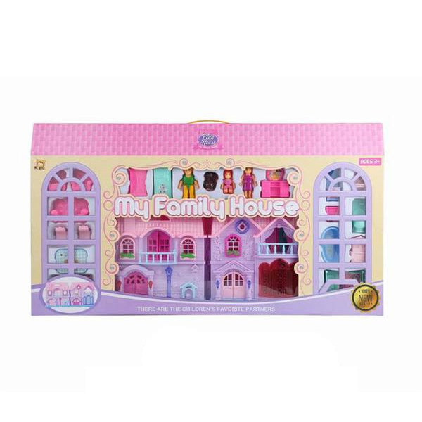 Doll House Game Toy Set - My Family House