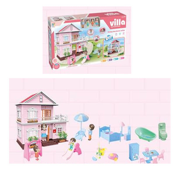 DIY Doll Villa Game Toy Set