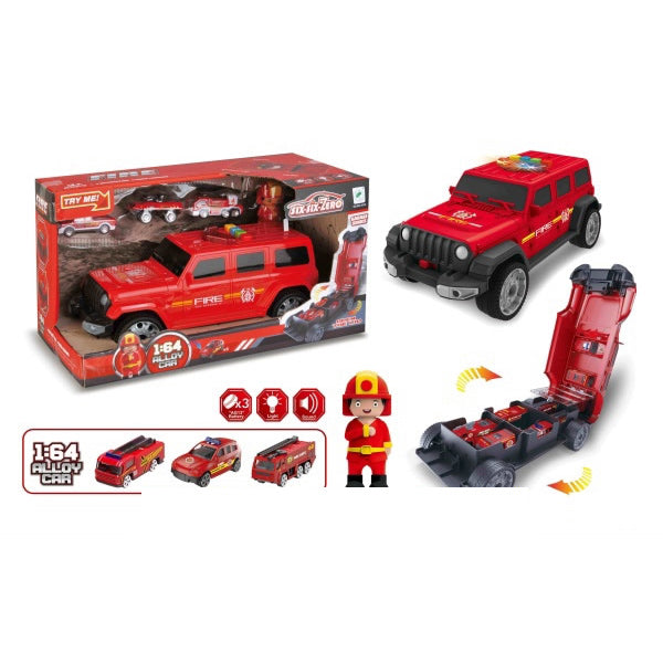 Fire Jeep Garage Set