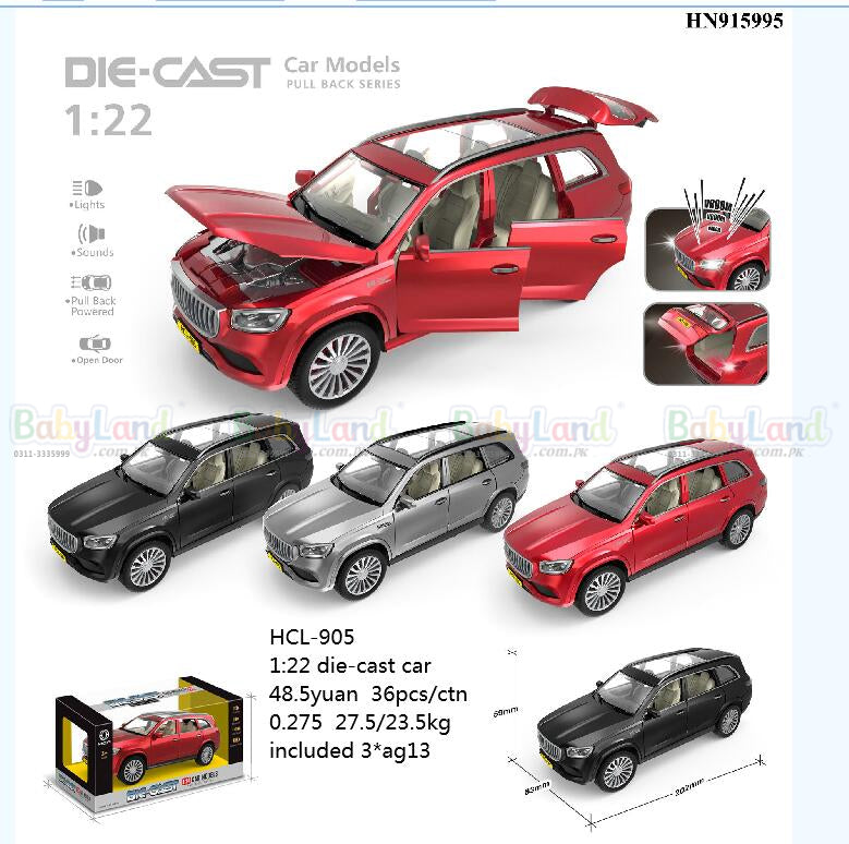 Die Cast Car Model Scale 1:22