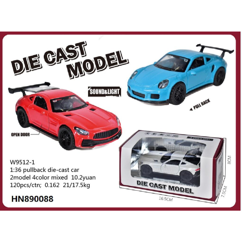 Car Model Die Cast Scale 1:36