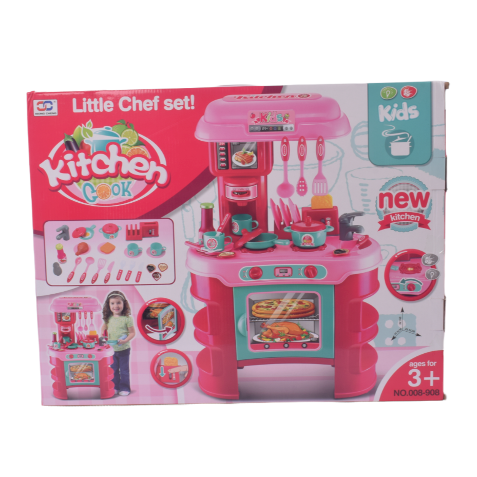 Kids Kitchen Game Toy Set With Light and Sound