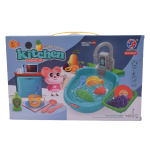 Kids Kitchen Dishwashing Sink Game Toy Set