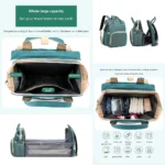 Diaper Bag Backpack And Foldable Baby Crib_3
