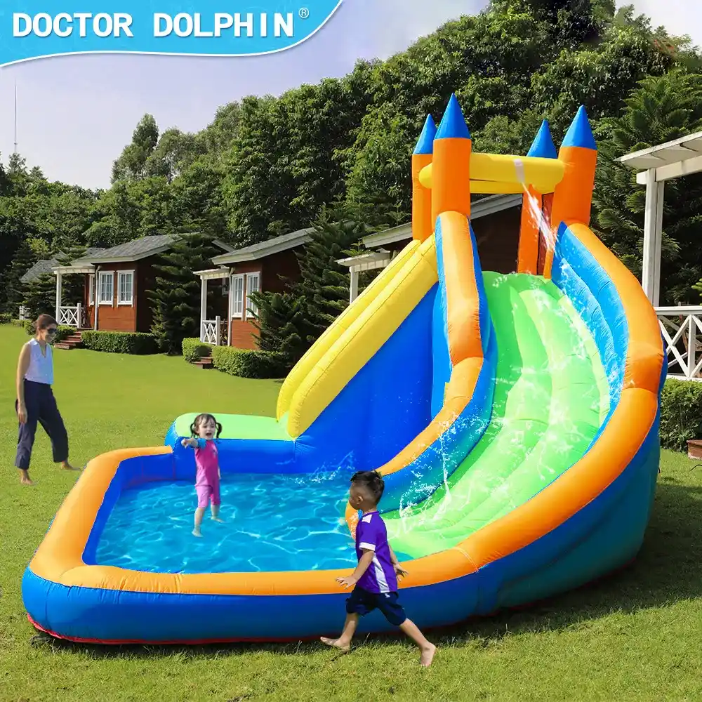 Doctor Dolphin Inflatable Jumping Castle Water Slides & Pool 63009_22