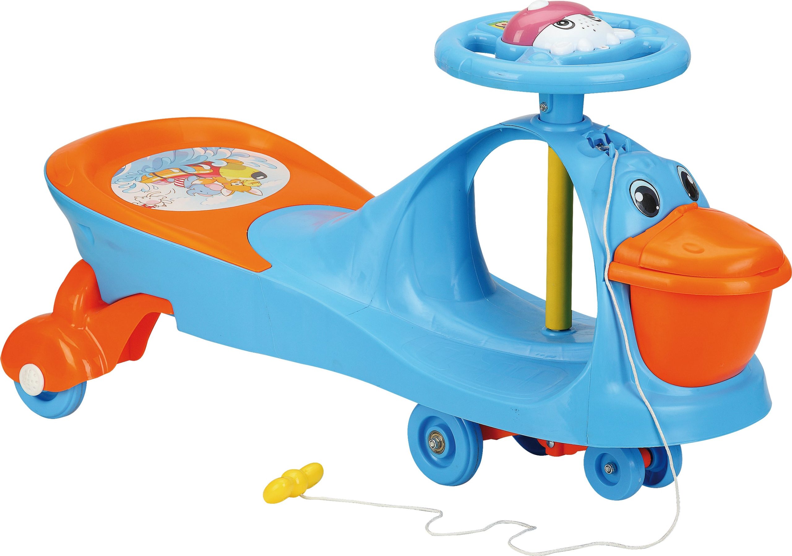 Kids Twisting Car with Swing - Duck