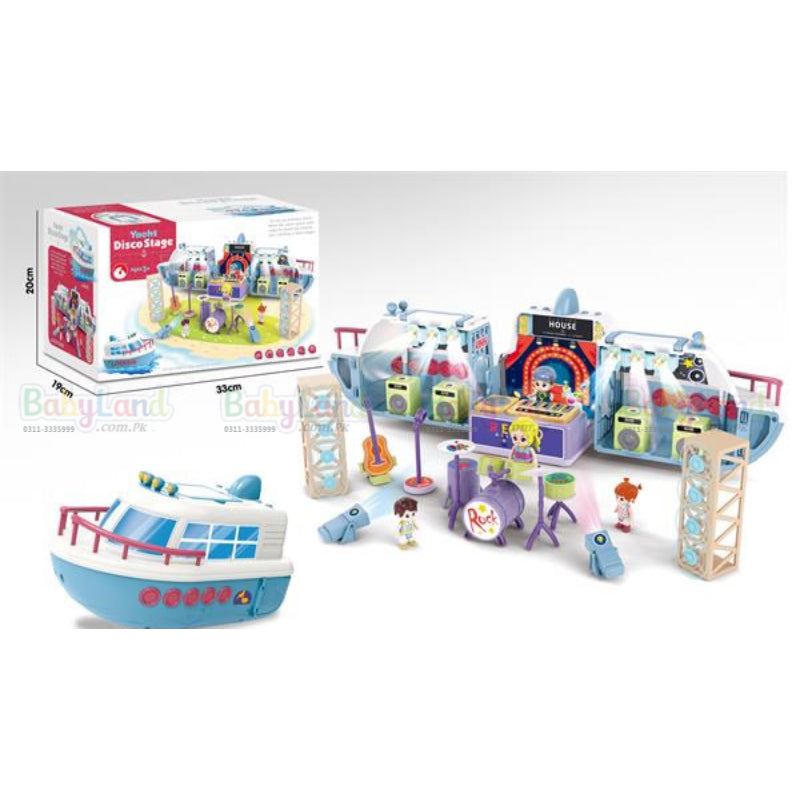 2 In 1 Yacht Disco Stage Toy Game Set