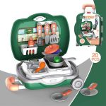 2 in 1 Kids Kitchen Trolley Game Toy Set