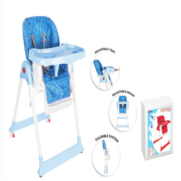 Foldable Baby Highchair – Blue