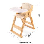 Wooden Baby High Chair