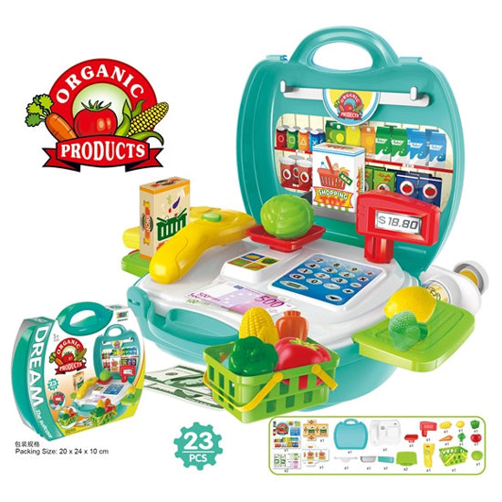 Kids Organic Products Sales Shop Game Toy Set