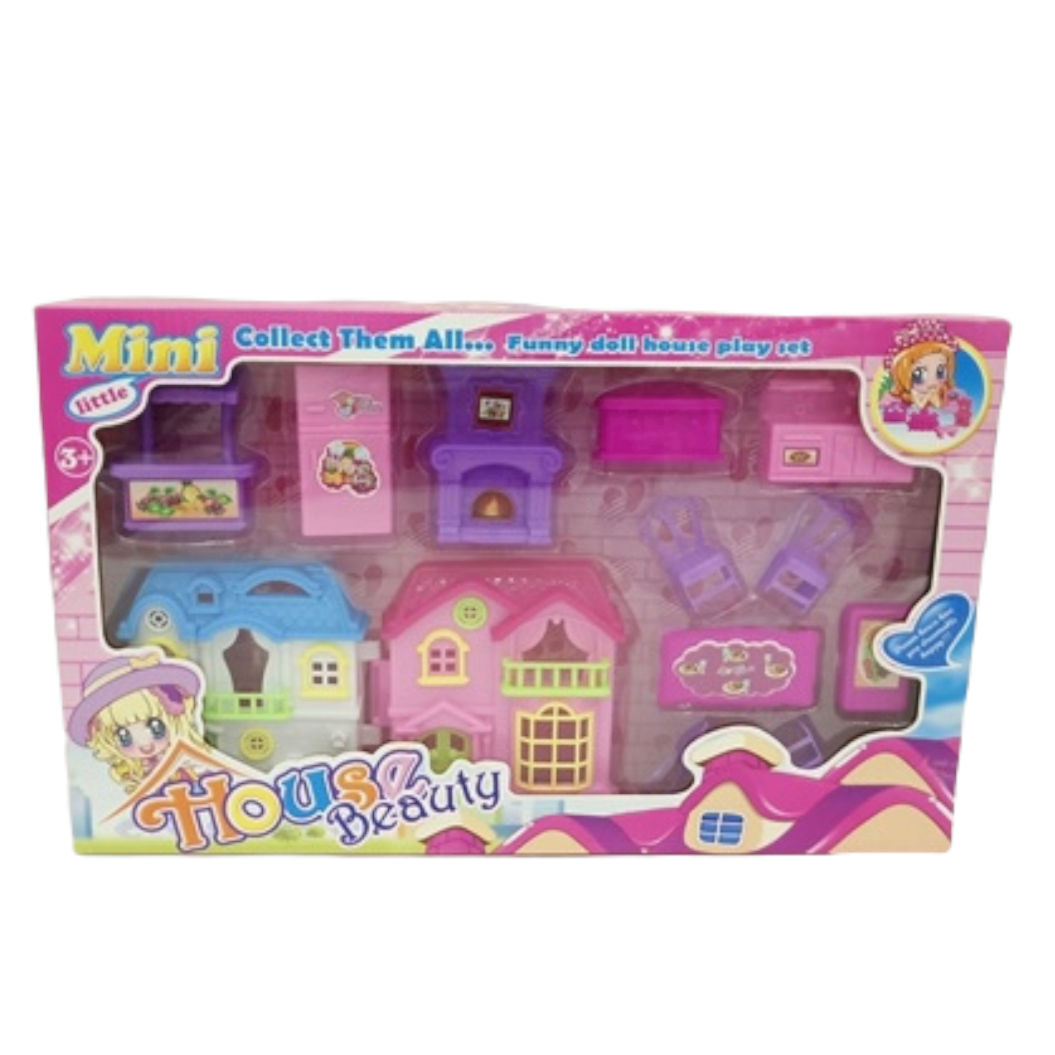 Doll House Game Toy Set - House Beauty
