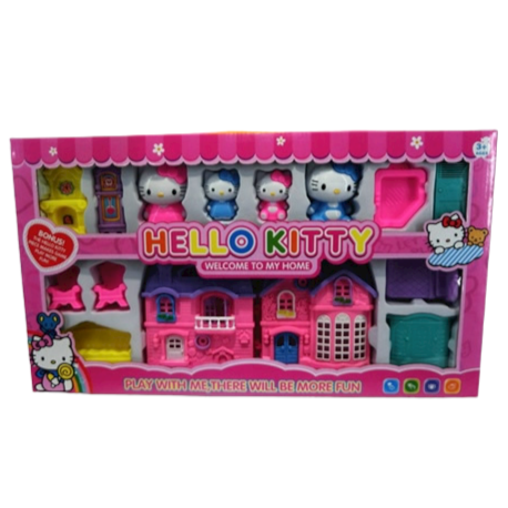 Hello Kitty Doll House Game Toy Set