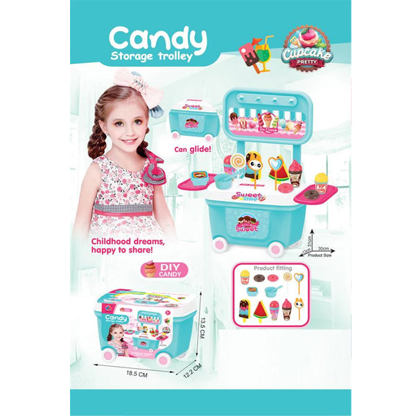 DIY Kids Candy Storrage Trolley Game Toy Set